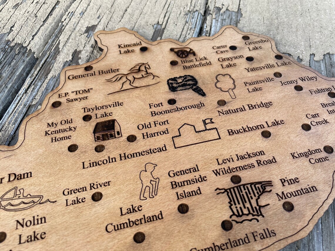 Kentucky State Park Map | Etsy