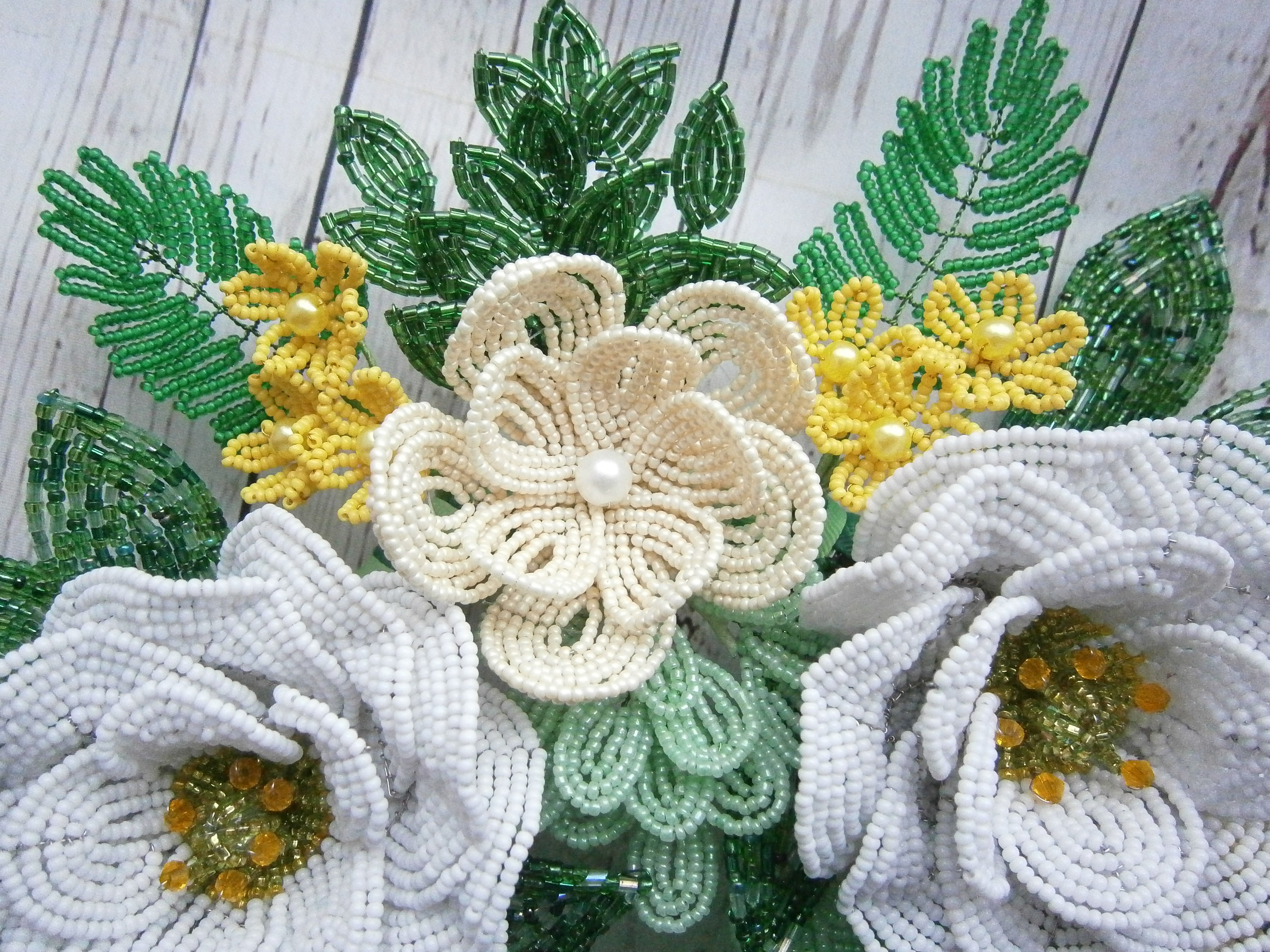 Summer beaded wreath French beaded wreath decorative door Etsy