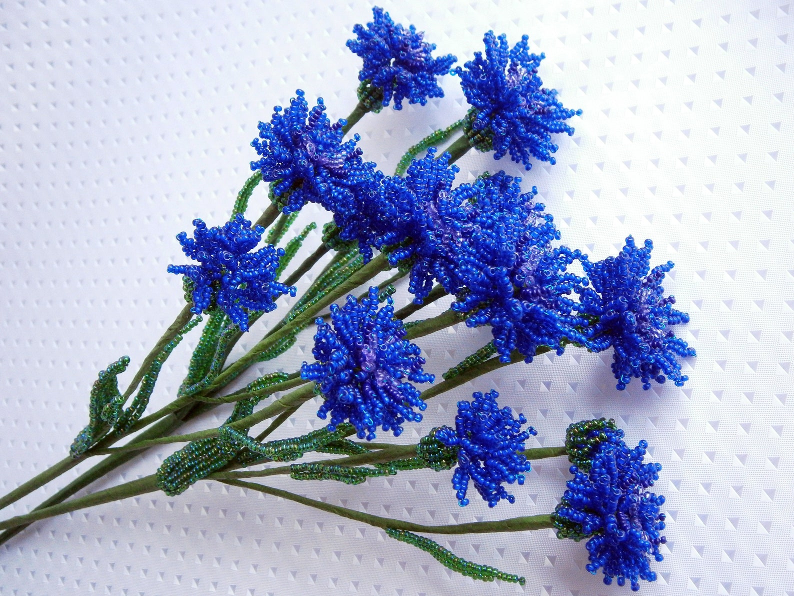 French beads Cornflower blue Wildflower Flowers as a gift Etsy