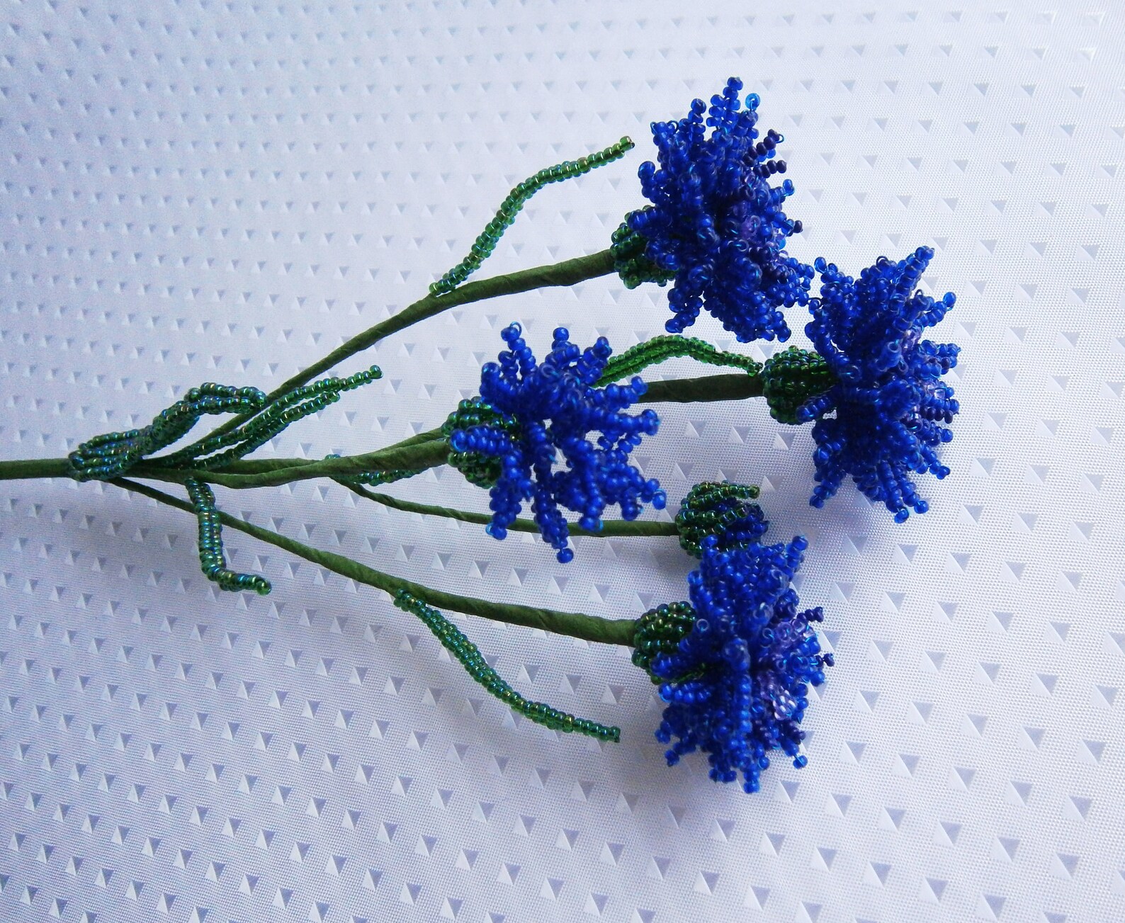French beads Cornflower blue Wildflower Flowers as a gift Etsy