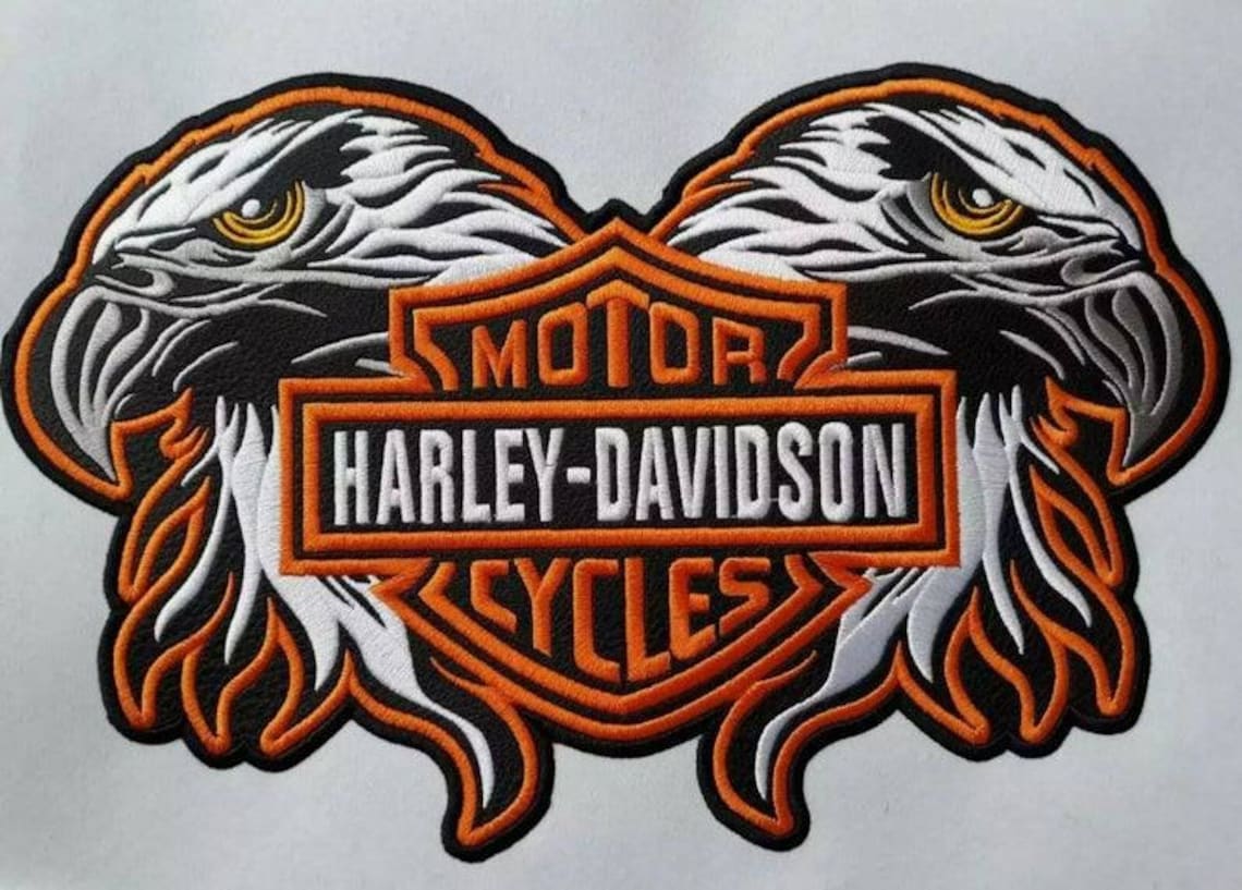 Harley Davidson patch 3 Piece Eagle Patches For Jacket | Etsy