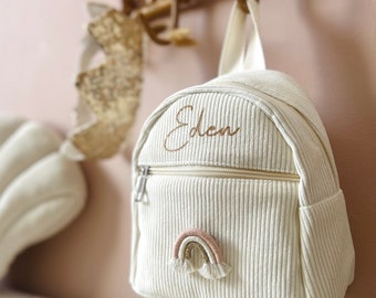 Mochila pequeña de terciopelo personalizada