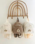 Small personalized velvet backpack 0/3 years product logo