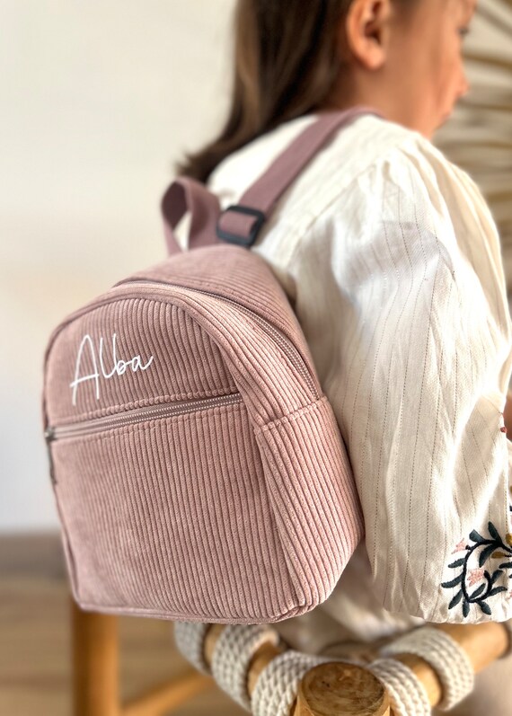 Mochila pequena de pana personalizada Etsy Espana