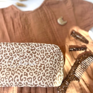 Trousse de toilette Léopard personnalisée