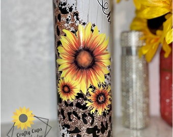Sunflower Tumbler Etsy