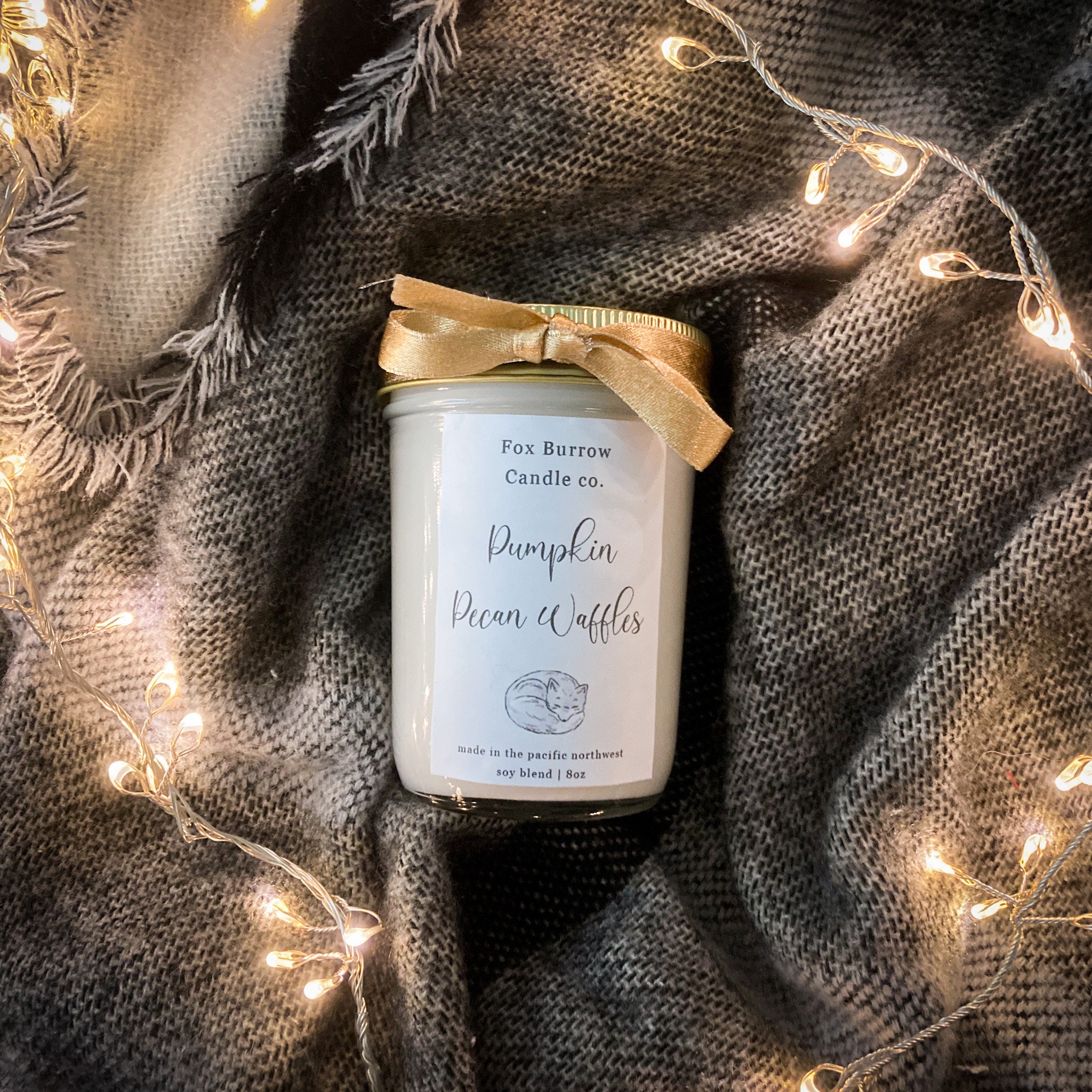 Pumpkin Pecan Waffle Candle Highly Scented Handcrafted Etsy