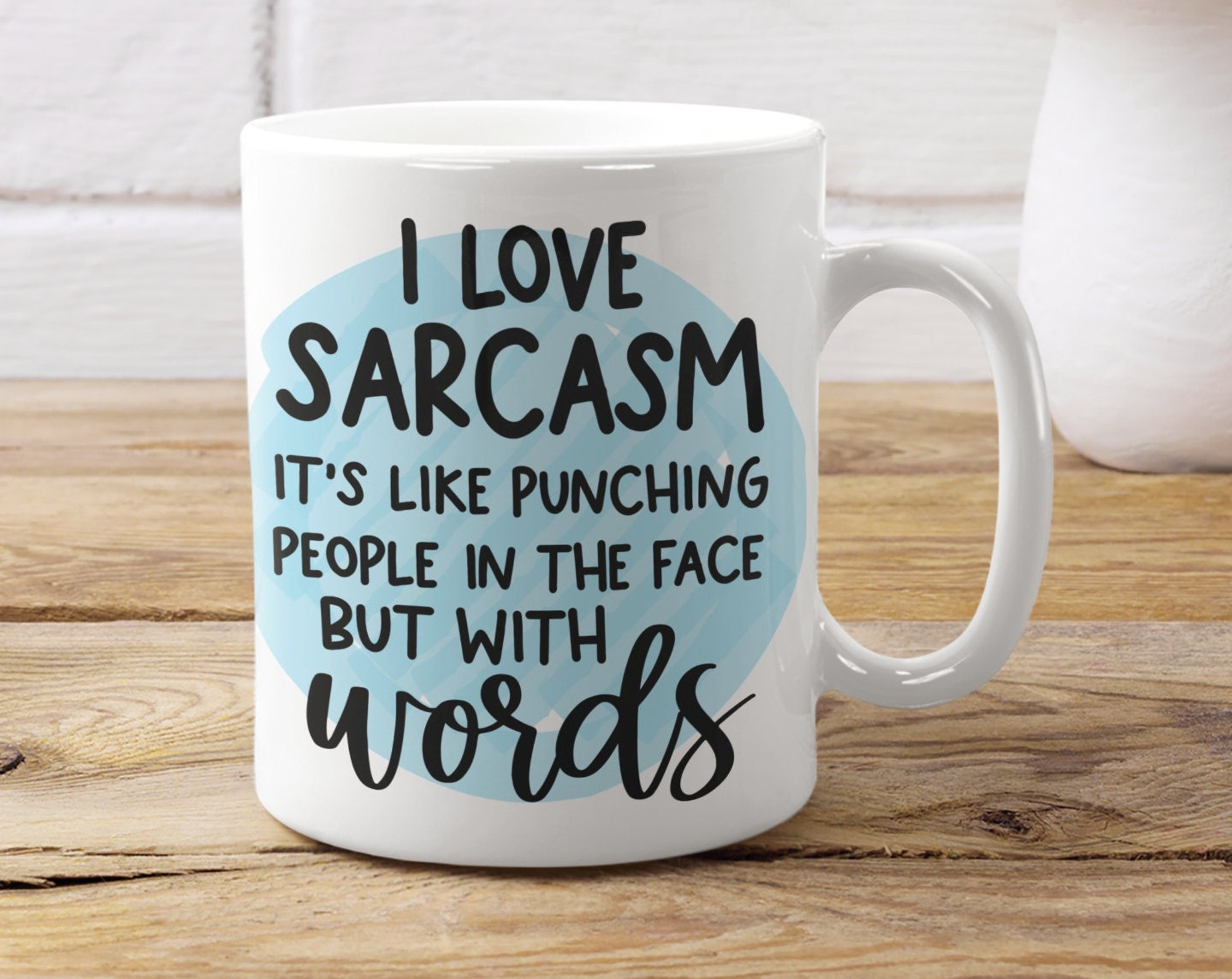 Discover I love sarcasm Mug