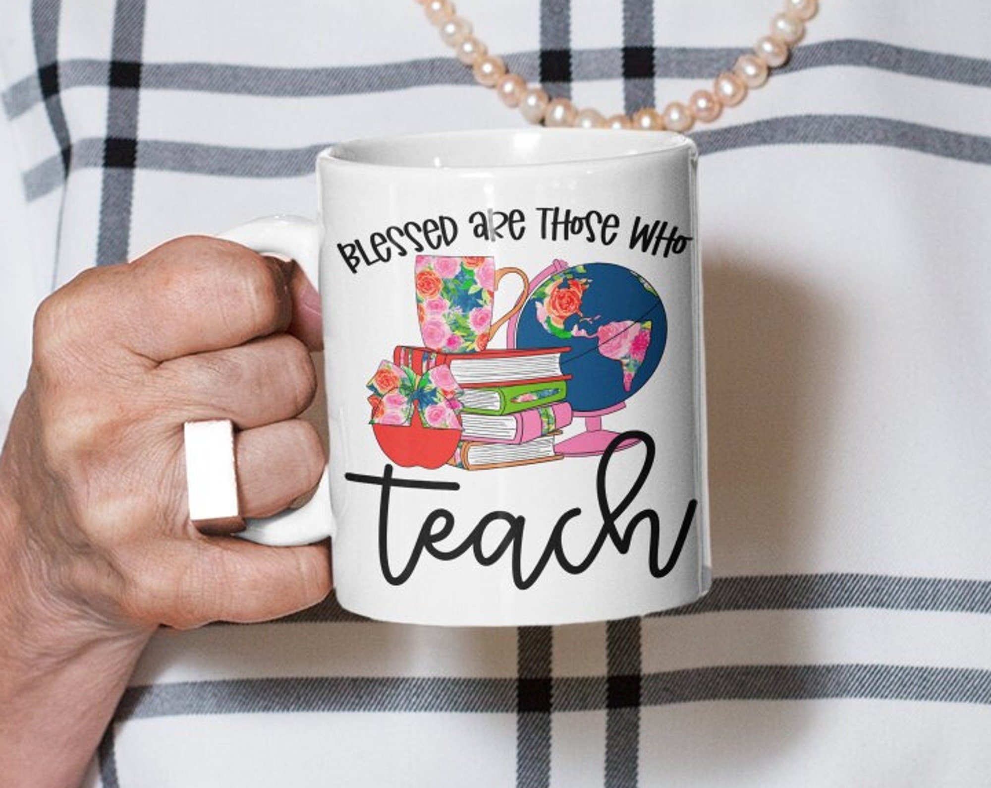 Blessed are those who teach, Teacher Coffee Mug