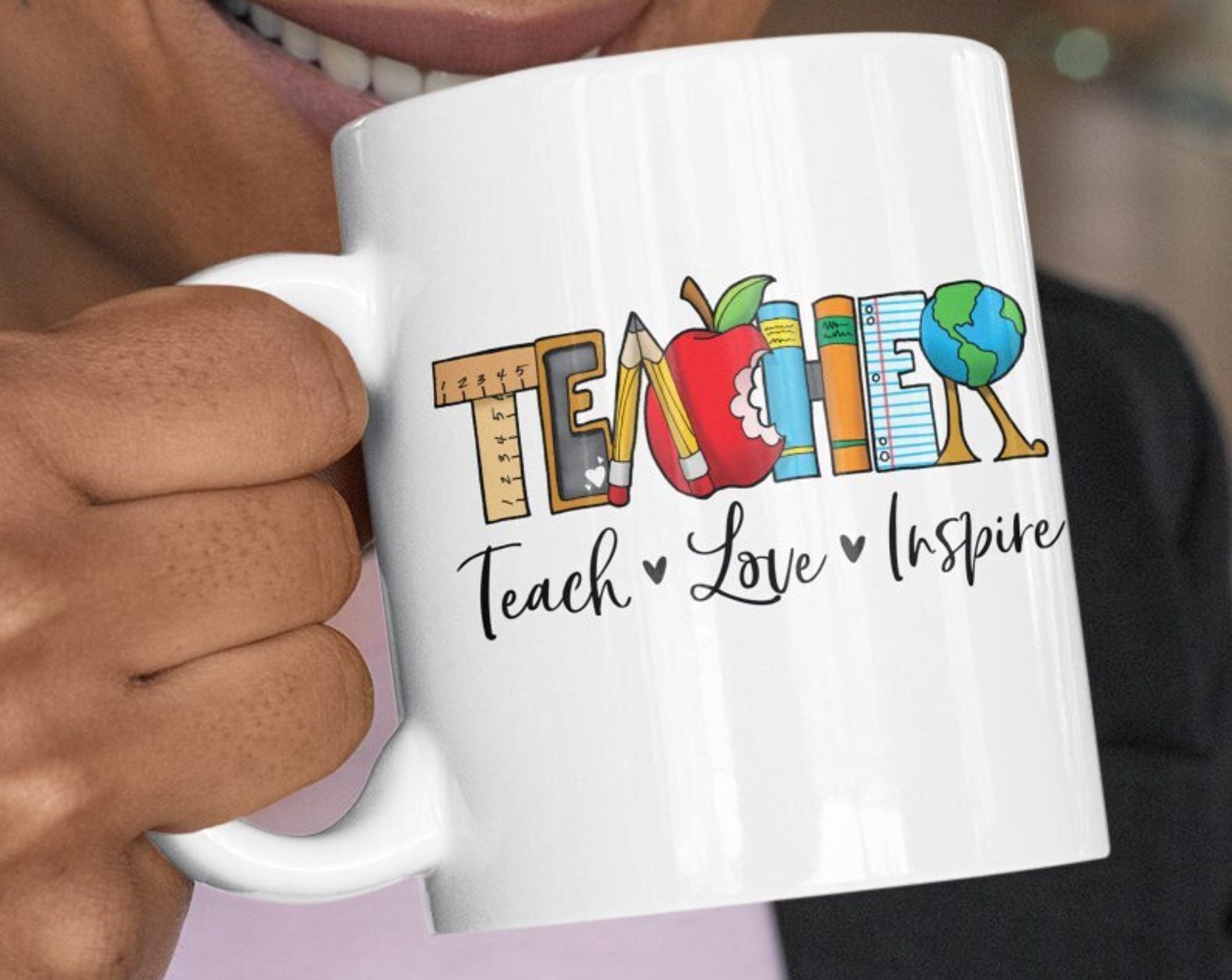 Discover Teach Love Inspire Coffee Mug