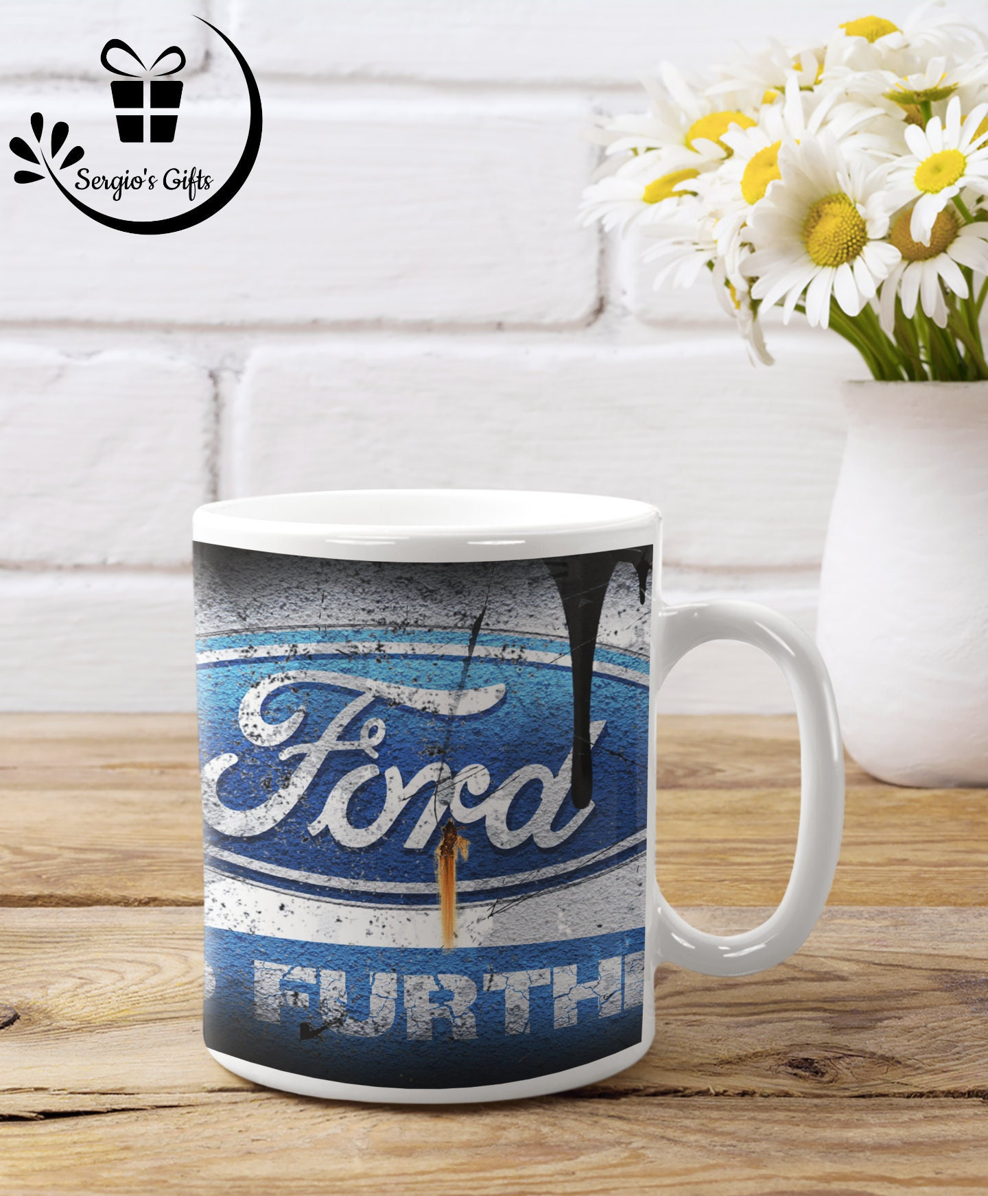 Personalised FORD ANGLIA Car Mug Cup Dad Custom Gift Add Name 