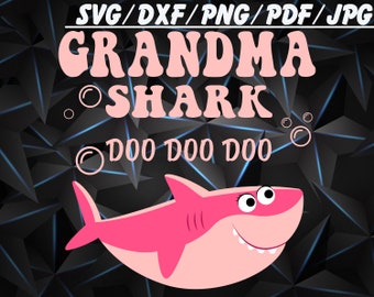 Download Grandma Shark Svg Etsy