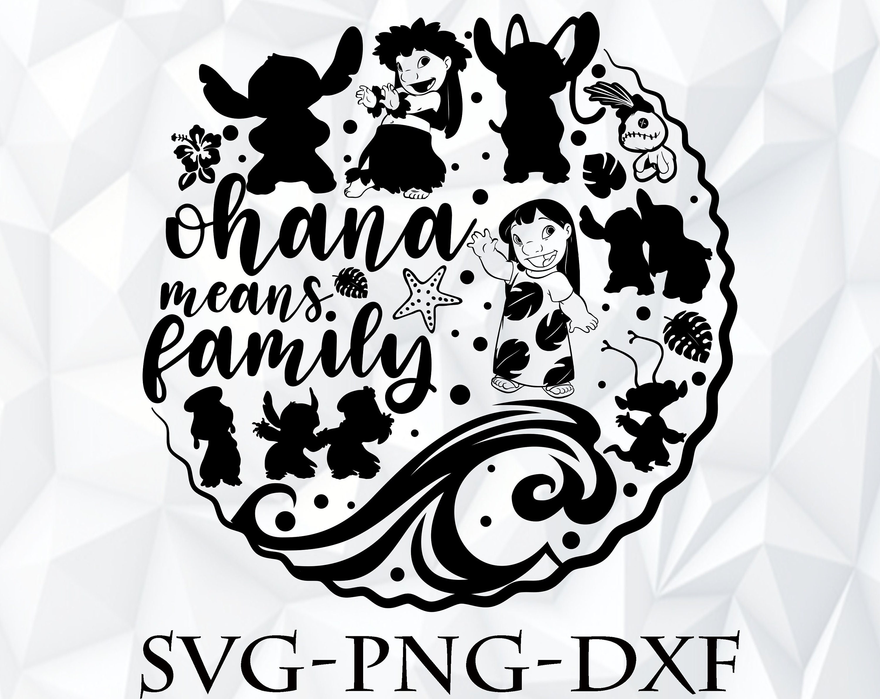 Ohana Means Family Svg