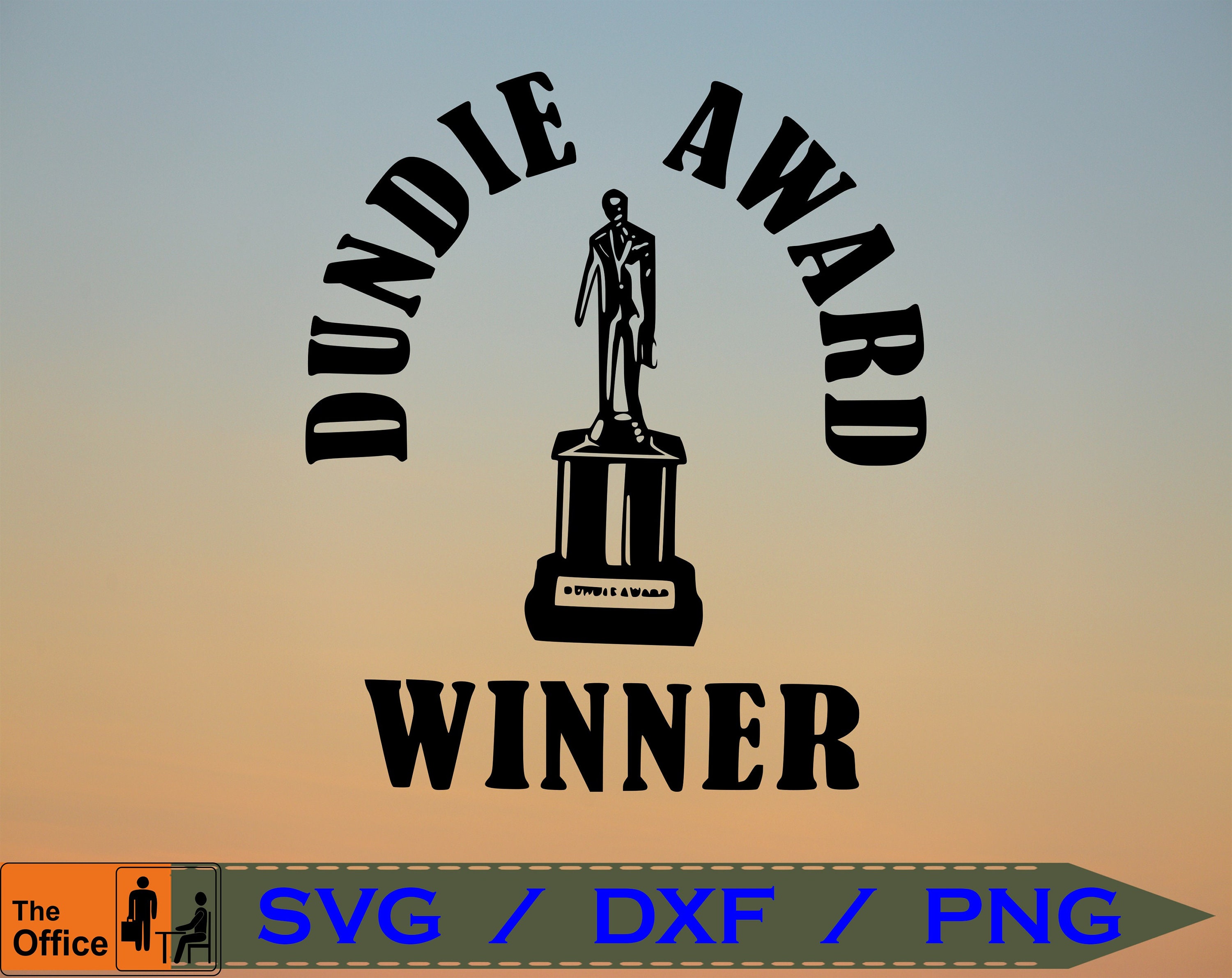 Dundie Award Winner Svg Png Dxf The Office TV Show Svg Etsy