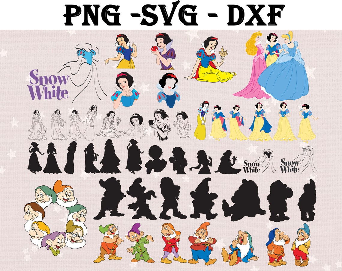 Free Free 105 Snow White And Seven Dwarfs Svg SVG PNG EPS DXF File