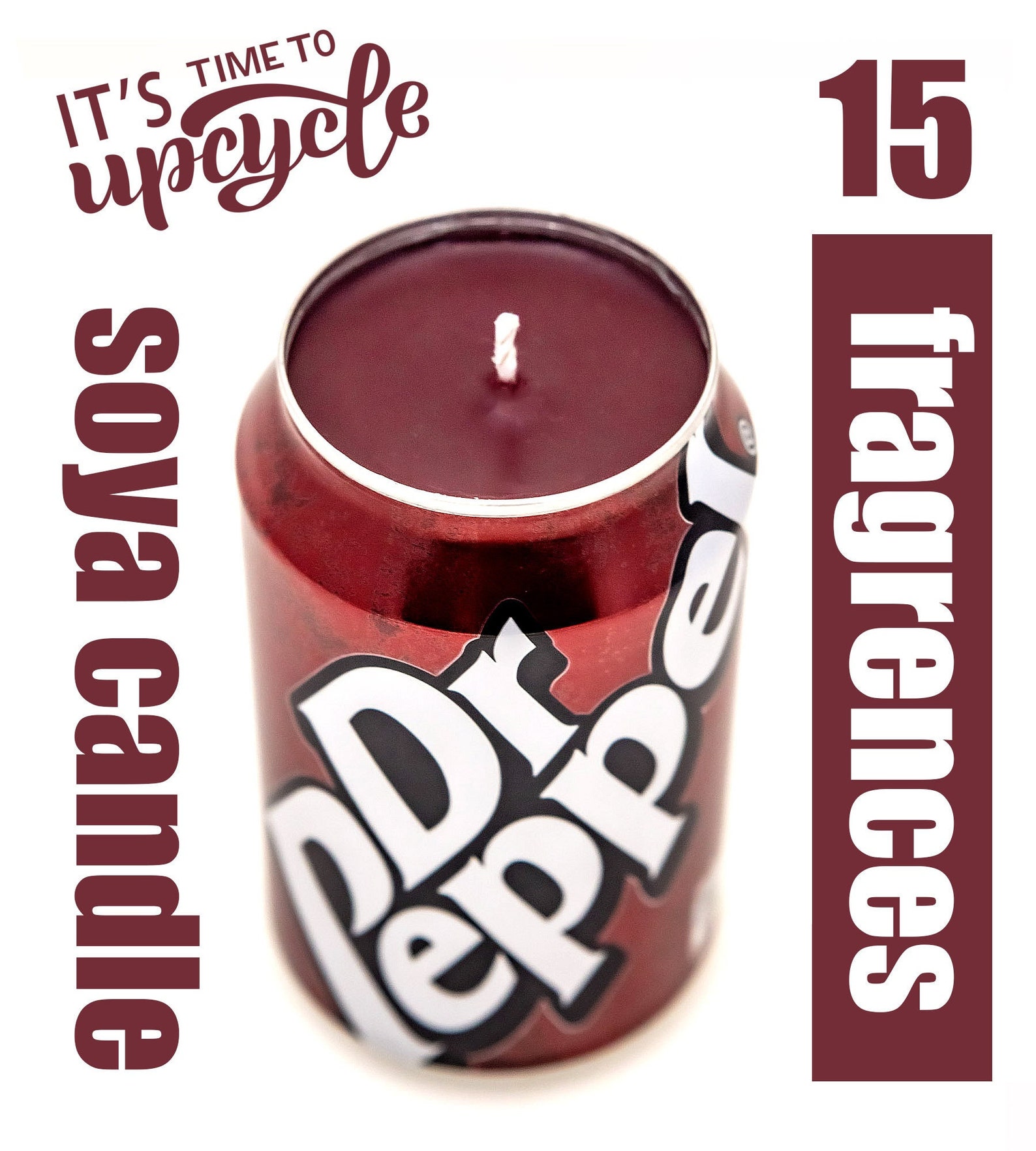 Dr Pepper Candle Upcycled Gifts Etsy