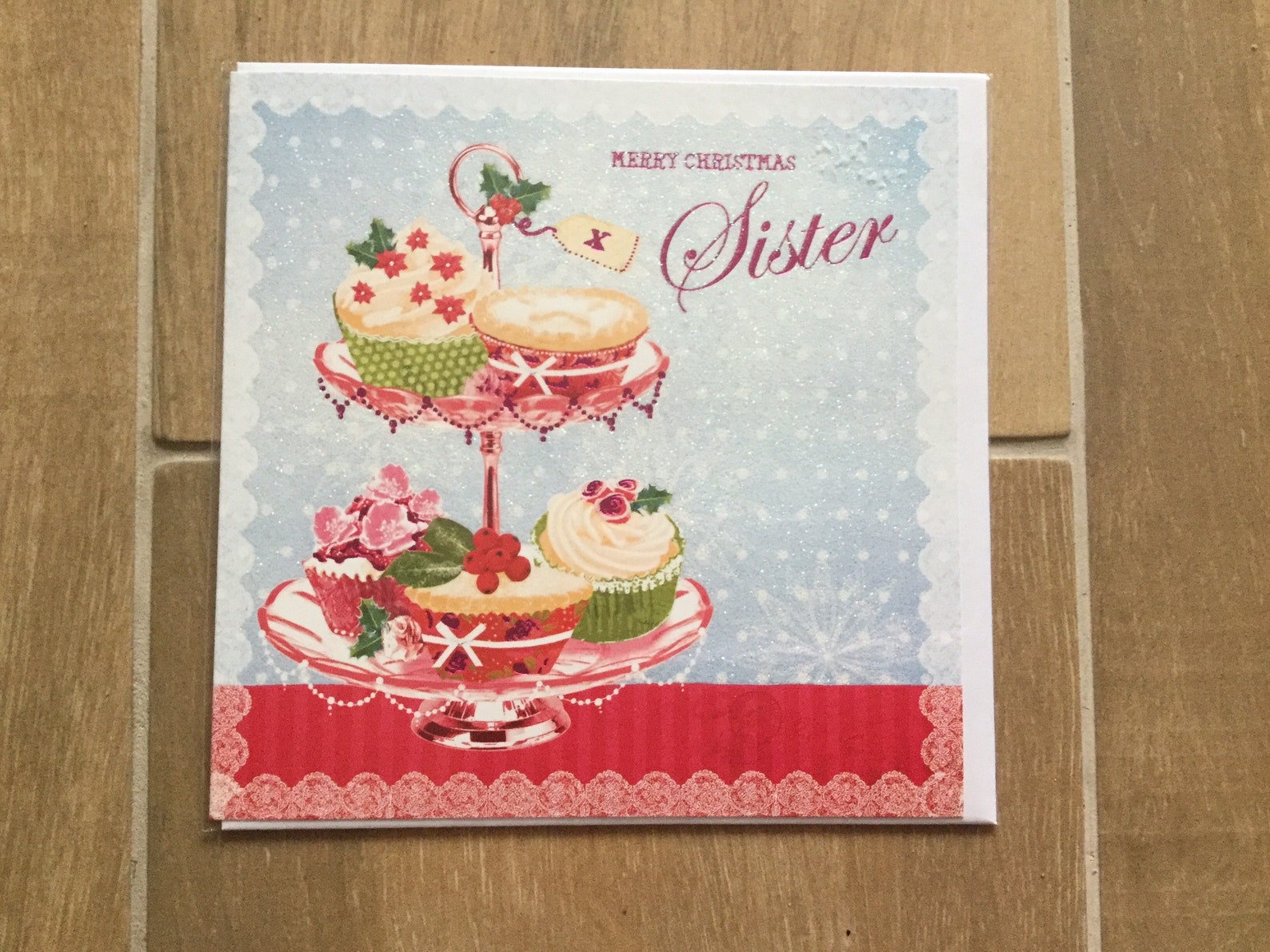 Carte de voeux de soeur de Joyeux Noël | Etsy