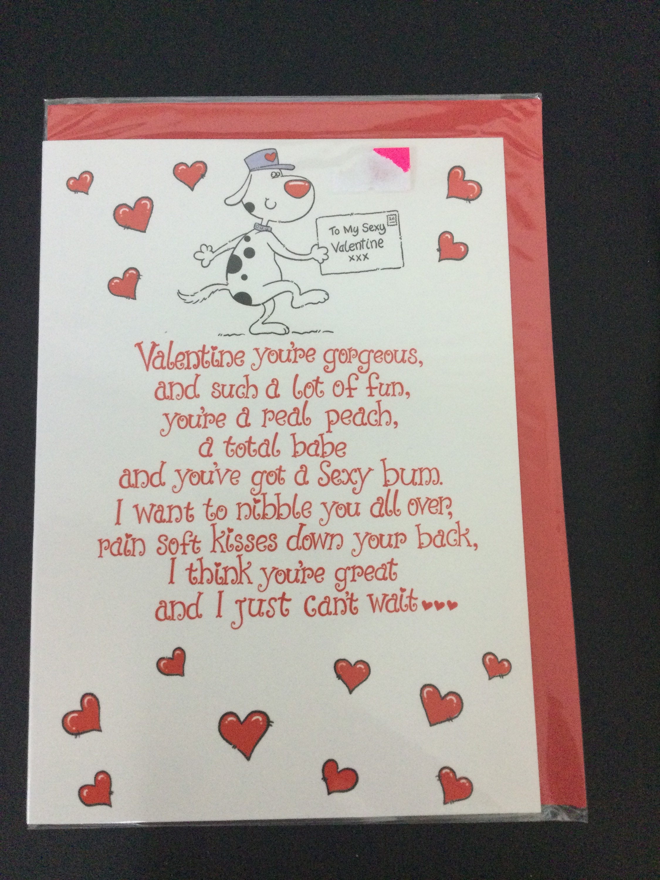 Funny Poem Valentines Greetings Card Etsy