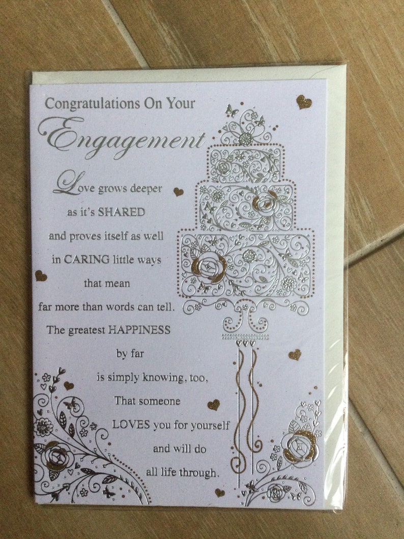 Congratulations on your Engagement Greetings Card