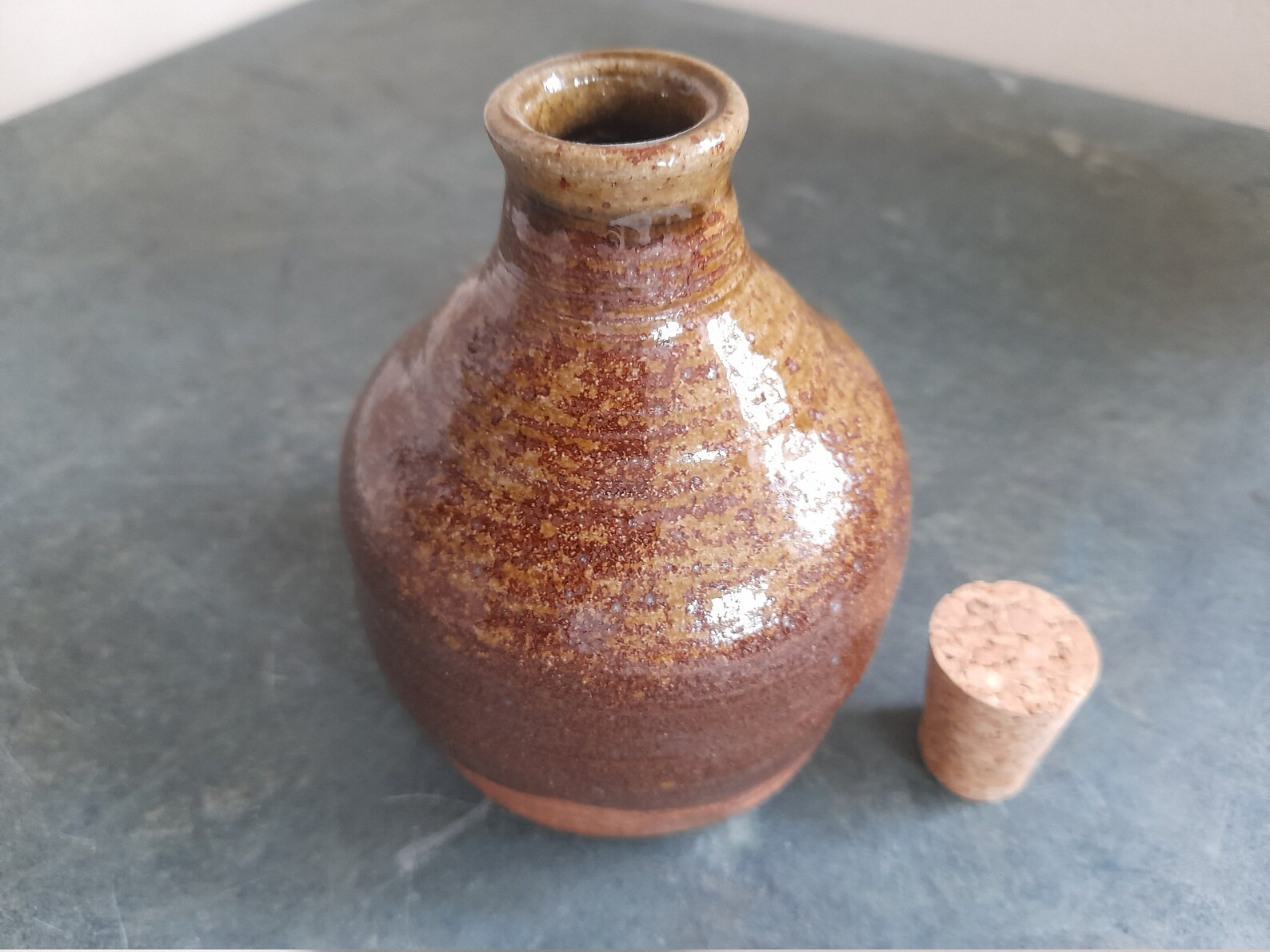Ceramic olive oil bottle Etsy