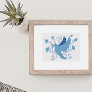 Dove, cross stitch pattern, PDF only