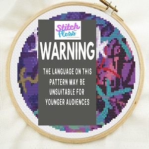 All the Fu*ks, cross stitch pattern, PDF only