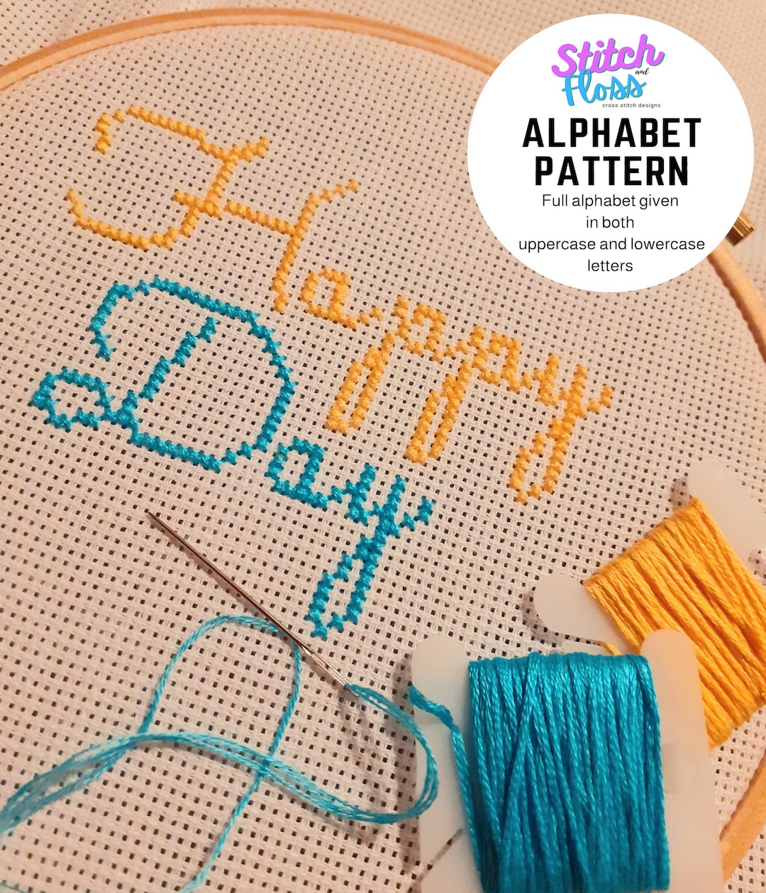 Small Letter Alphabet Cross Stitch Pattern, Pdf Only - Etsy