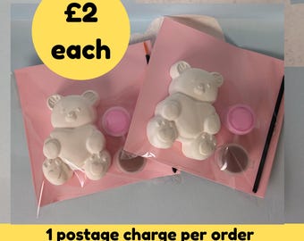 Paint Your Own Baby Shower Favour; Pink Bear