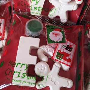 Personalised Christmas stocking fillers, Christmas Eve box activities, Christmas party bag favours, paint your own, christmas initial, image 4