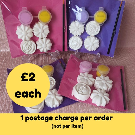 Flower Paint Your Own Party Bag Favour: Flower Moulds Craft Kit