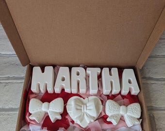 Bow Personalised Craft Box: Paint Your Own Name, Kid's Activity