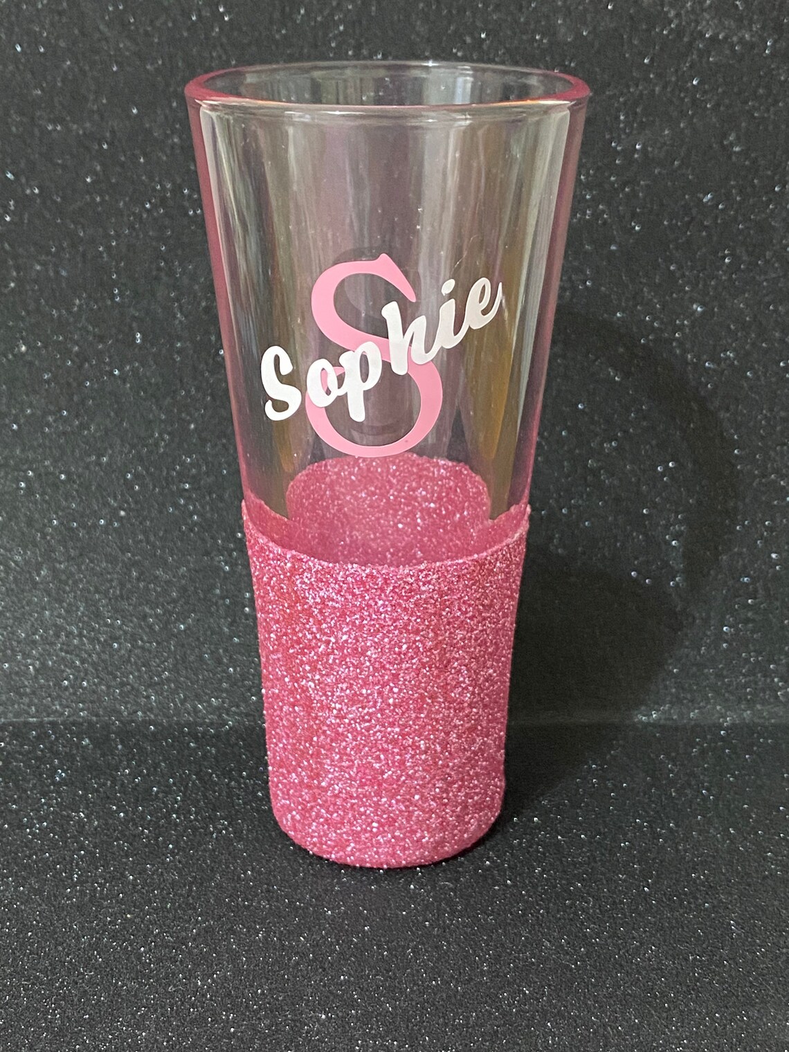 Personalised glitter shot glass. 18 21 30 40 Etsy