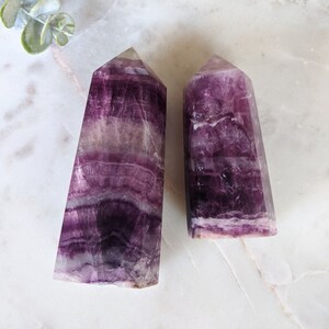 Magenta Fluorite Tower: Chunky Pink Crystal Point