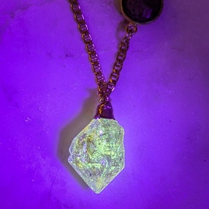 Petroleum Quartz and Labradorite Pendant