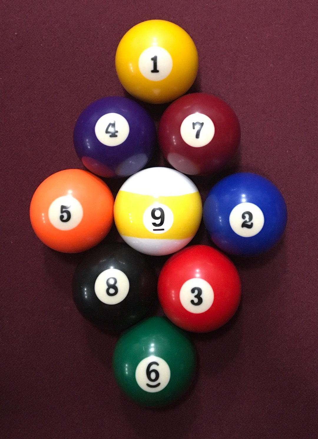 Gender Reveal 9 Ball Pool / Billiard Ball 9ball Design With Pink And/or