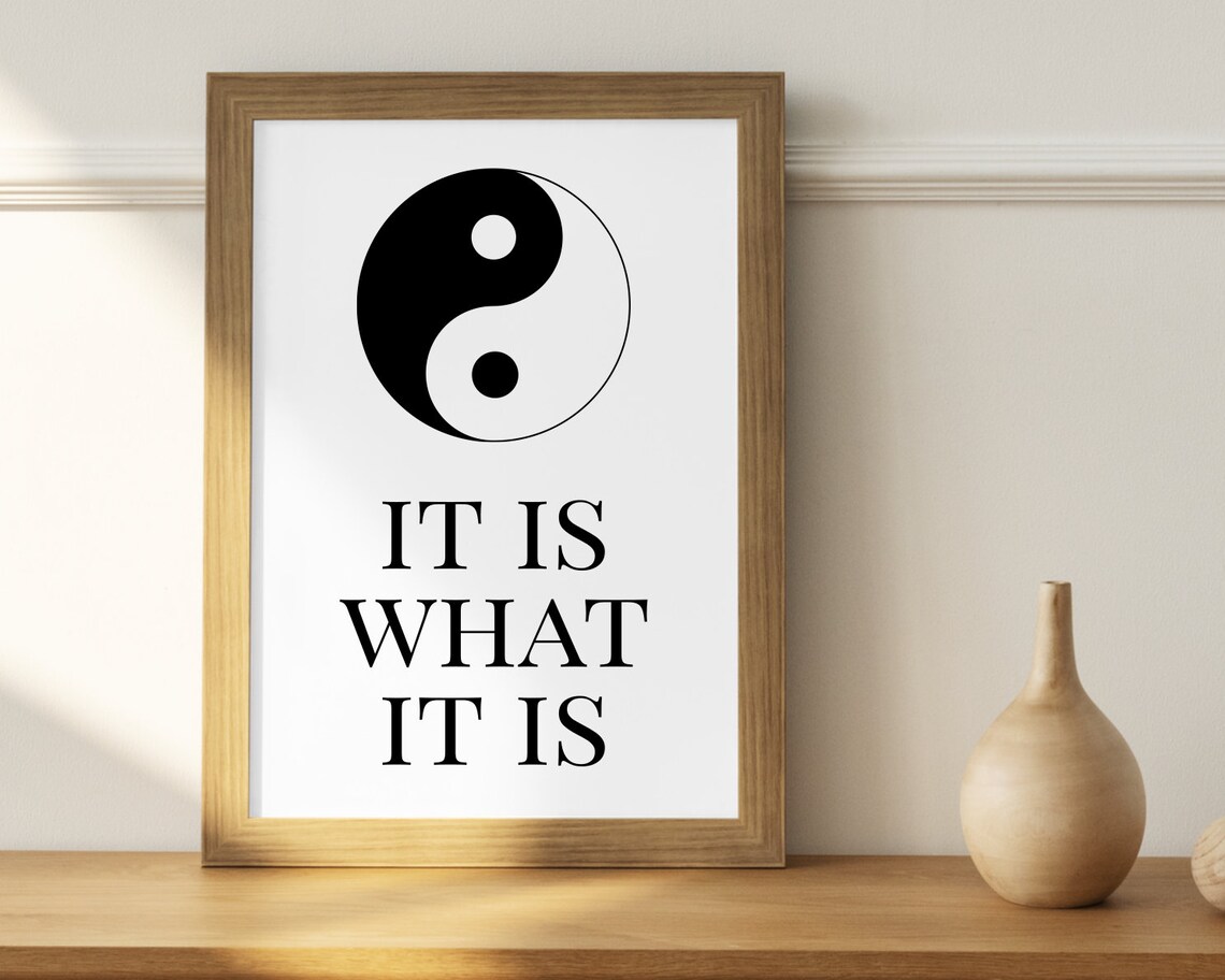 Het is wat het is Print Love Island Citaat Love Island