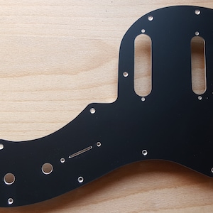 Nashville Thinline Hybrid Bespoke Telecasterpickguard in silver, gold or black anodised aluminium handmade