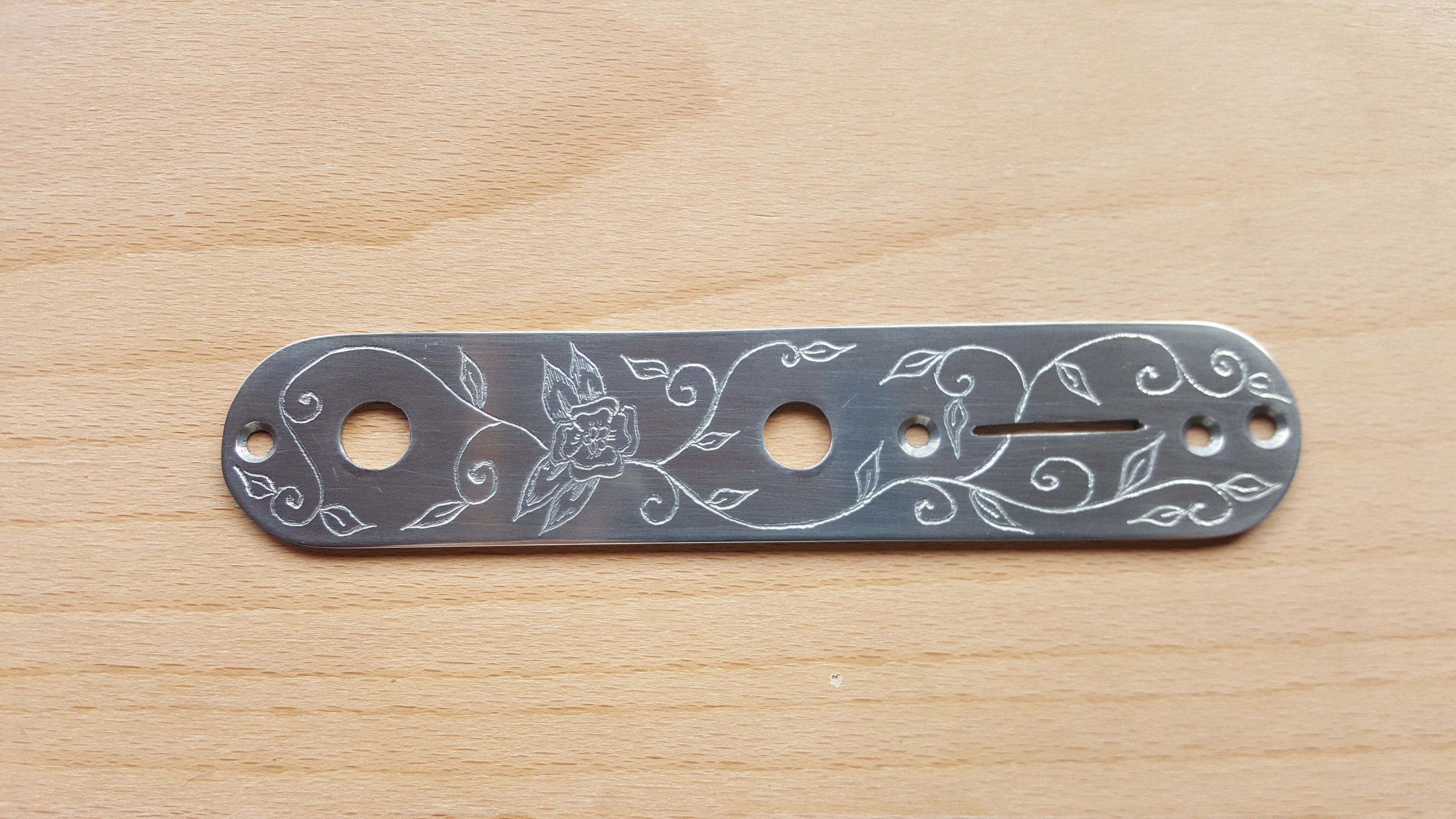 Engraved Telecaster Control plate hand formed and hand Etsy