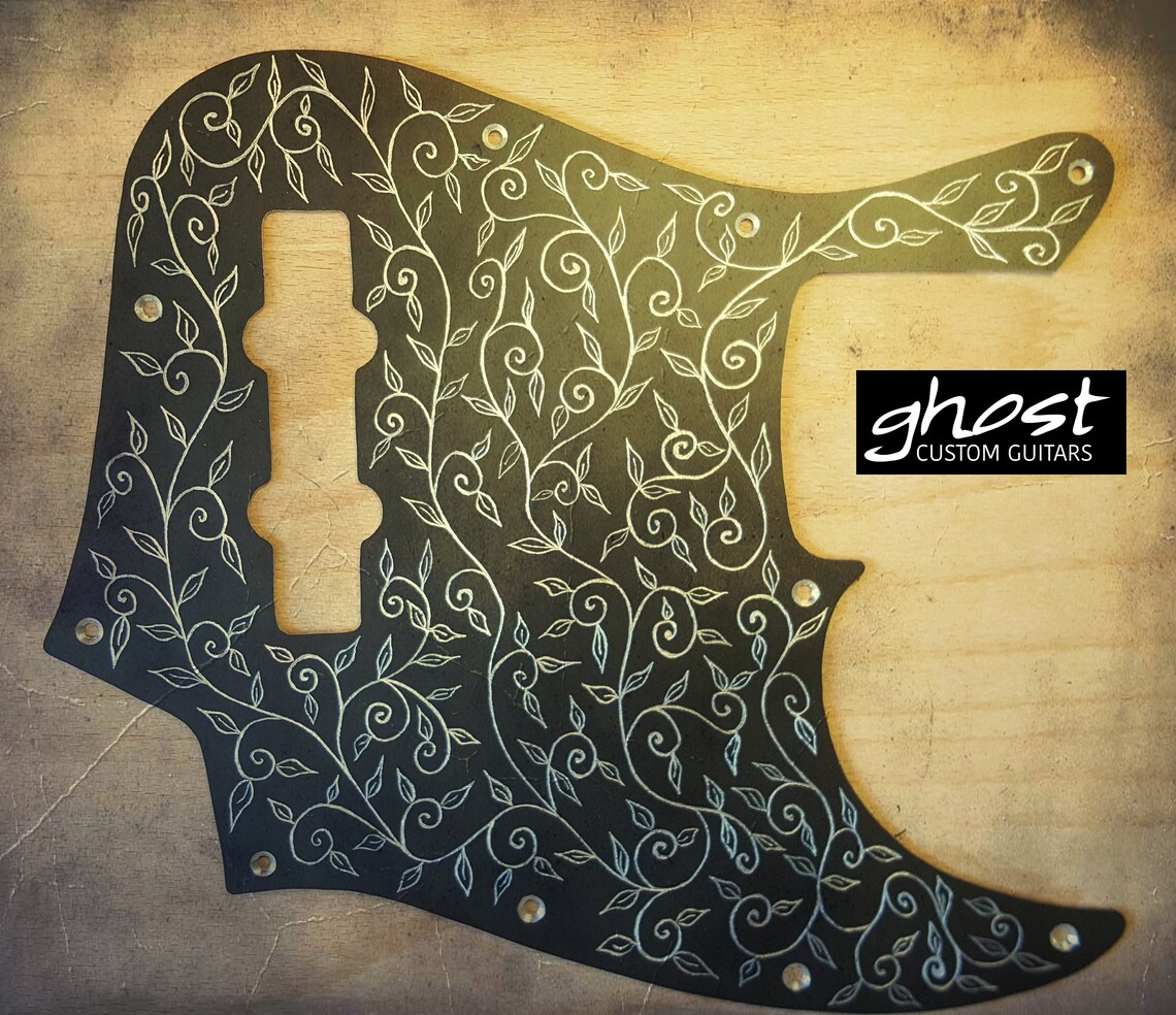 Engraved Fender Jazz Bass Pickguard hand engraved and hand Etsy