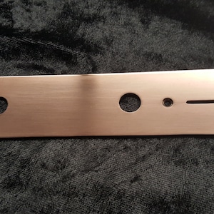 Solid Copper Telecaster Control Plate  hand made for Telecaster or Esquire guitars
