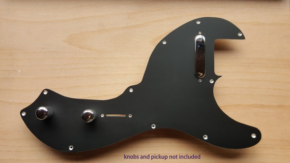Telecaster Custom Shaped Pickguard Black Gold or Silver