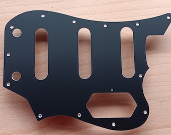 To fit Squier Vintage Modified Bass VI anodised aluminium pickguard, silver , gold or black