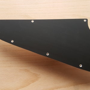 Geschikt voor Epiphone Pro Thunderbird Pickguard Cover - handgevormd zwart, zilver of goud geanodiseerd aluminium
