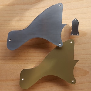 Epiphone Les Paul Junior pickguard hand made in natural or anodised aluminium