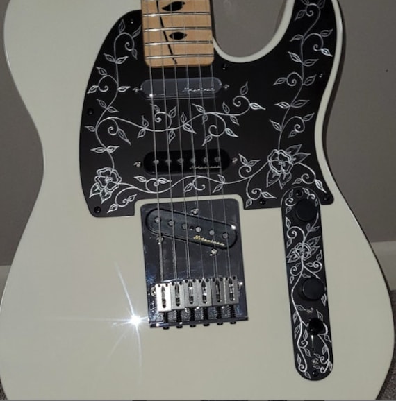 Chitarra Collo Piastra Personalizzato Inciso Inciso - Per FENDER