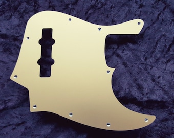 Jazz Bass Pickguard in  anodised or plain aluminium fits FENDER USA/MIM Jazz Bass