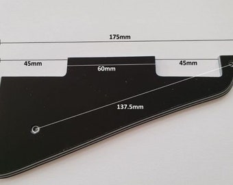 彫刻されたレスポールピックガード、手作りの手彫り研磨アルミニウム
