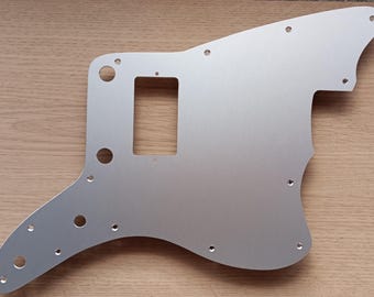 Custom design Jazzmaster Silver Anodised pickguard single pickup to fit Fender USA or MIM or Squier Jazzmaster ala Matt Skiba