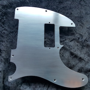 Telecaster Aluminium mini humbucker pickguard , handmade to fit USA and Mexican Fender guitars