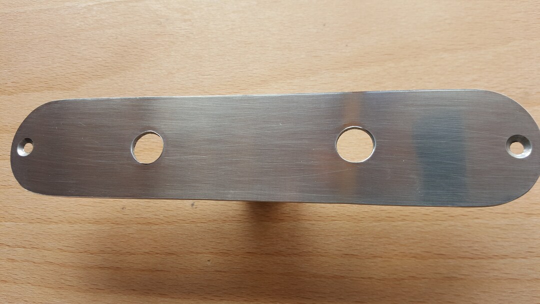 Aluminium Telecaster Control Plate With NO SWITCH Slit, or Toggle